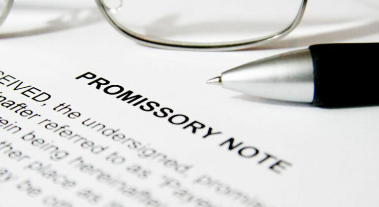 Key terms found in a promissory note