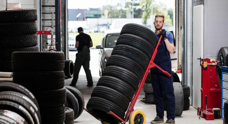 Tire retail services at Pep Boys
